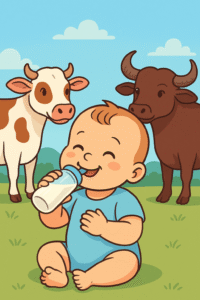 Cow Milk vs. Buffalo Milk